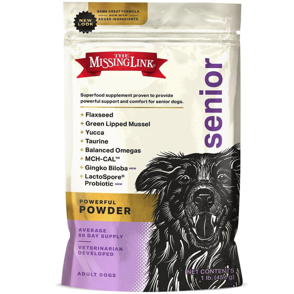 The Missing Link Ultimate Canine Senior Health Formula Supplement for Dogs (1 lb)