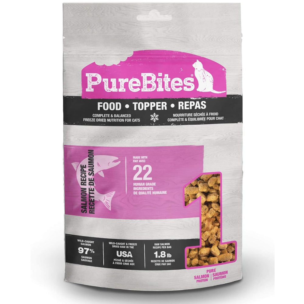 PureBites Salmong Freeze-Dried Food Topper for Cats (2.4 oz)