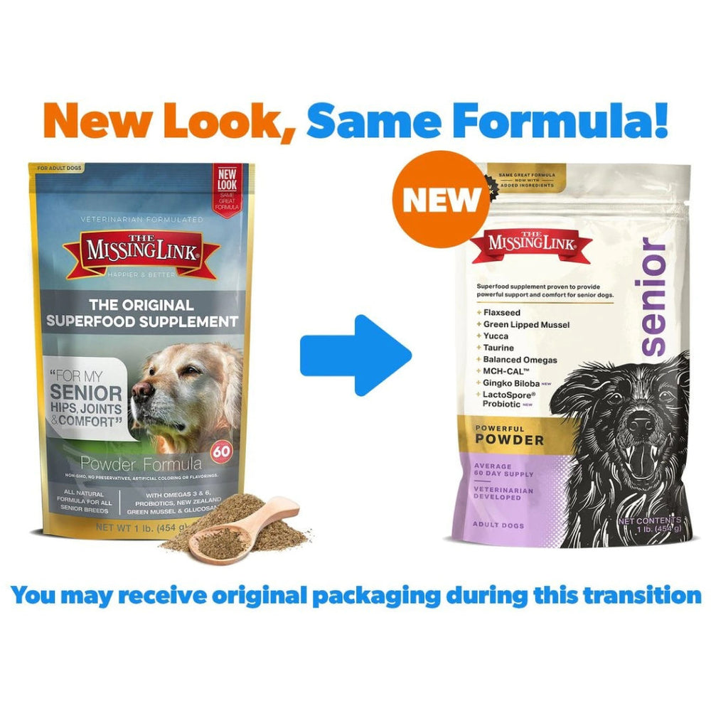 The Missing Link Ultimate Canine Senior Health Formula Supplement for Dogs (1 lb)