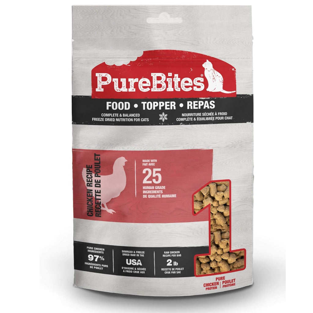 PureBites Chicken Freeze Dried Food Topper for Cats (2.8 oz)