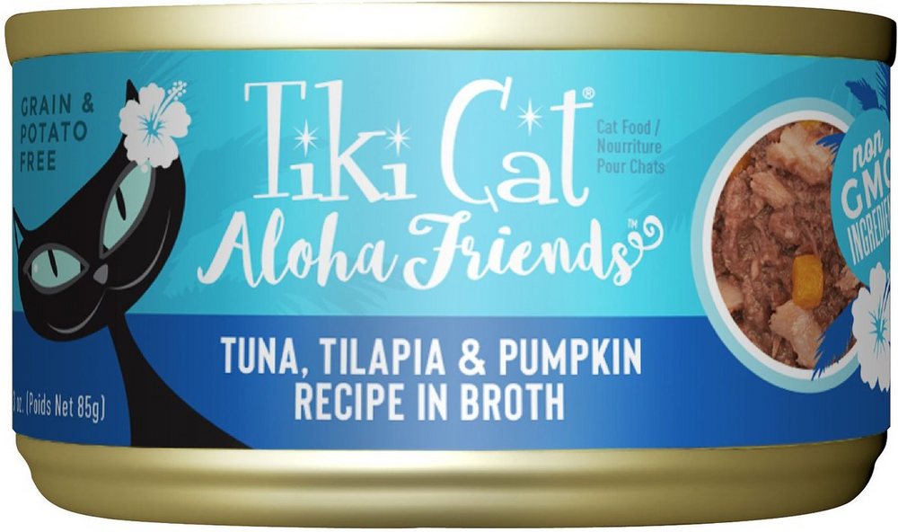 Tiki Cat Aloha Friends Tuna with Tilapia & Pumpkin Grain-Free Wet Food for Cats