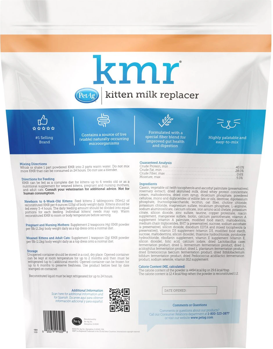 KMR Kitten Milk Replacer Powder