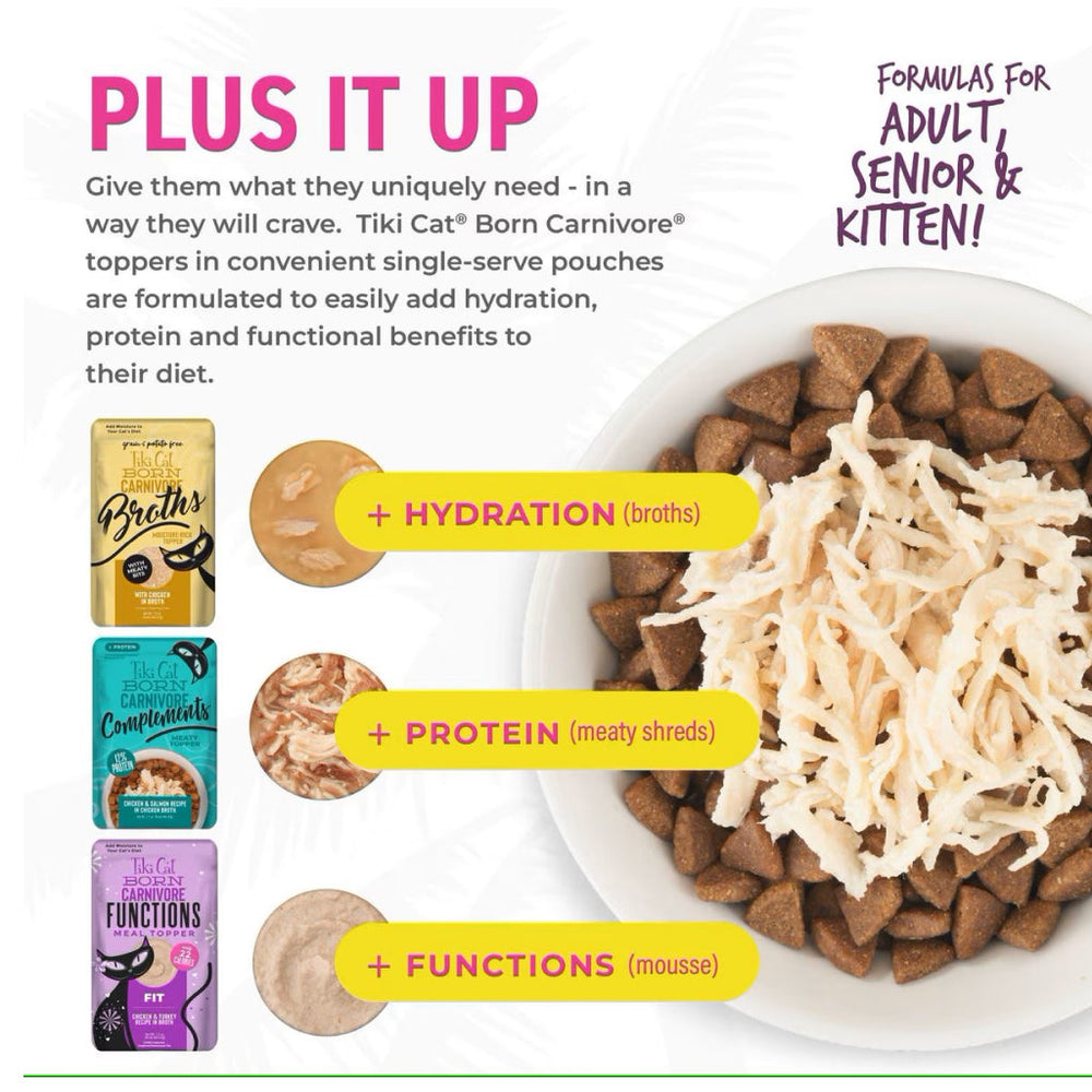 Tiki Cat Born Carnivore High Protein Chicken, Herring & Salmon Meal Dry Food for Cats