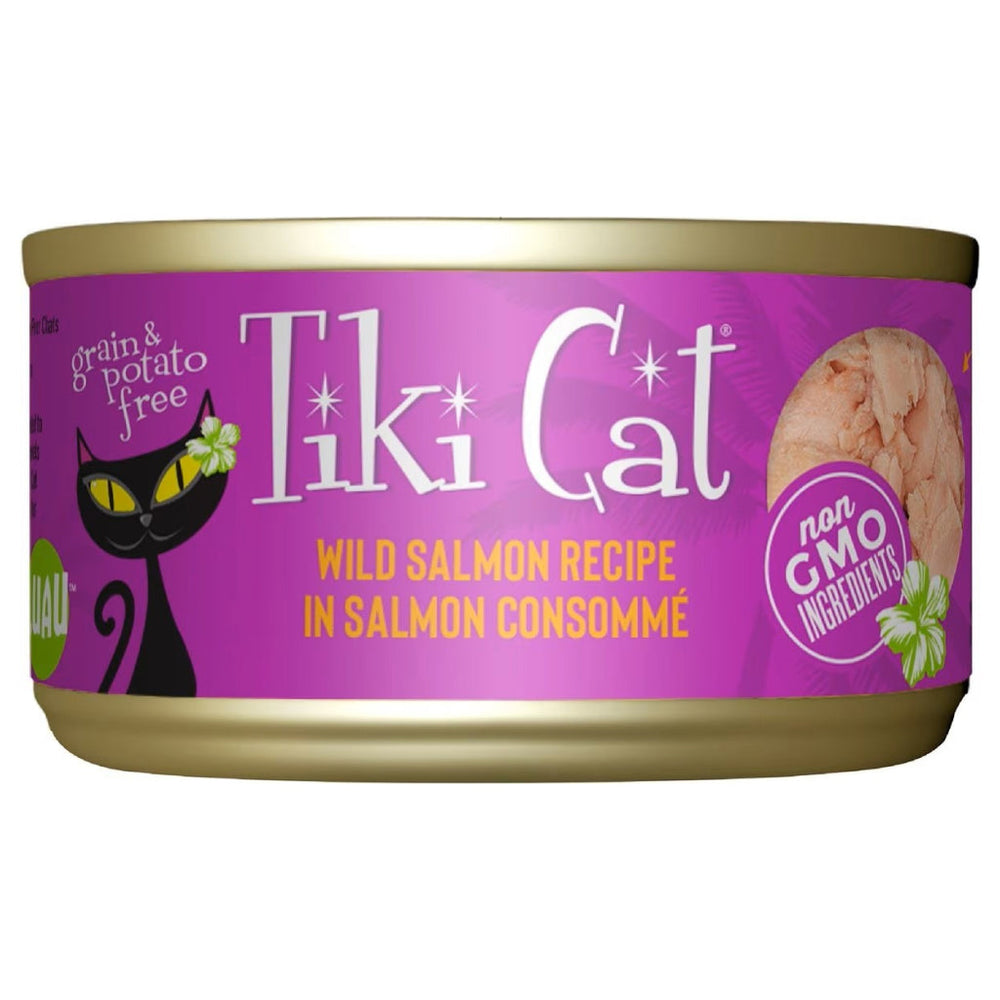 Tiki Cat Luau Wild Salmon in Salmon Consomme Grain Free Canned Food for Cats