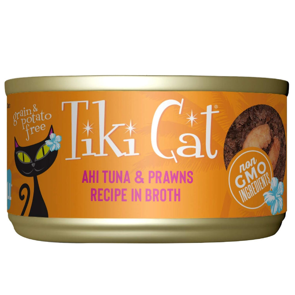 Tiki Cat Grill Ahi Tuna with Prawns in Tuna Consomme Grain-Free Canned Food for Cats