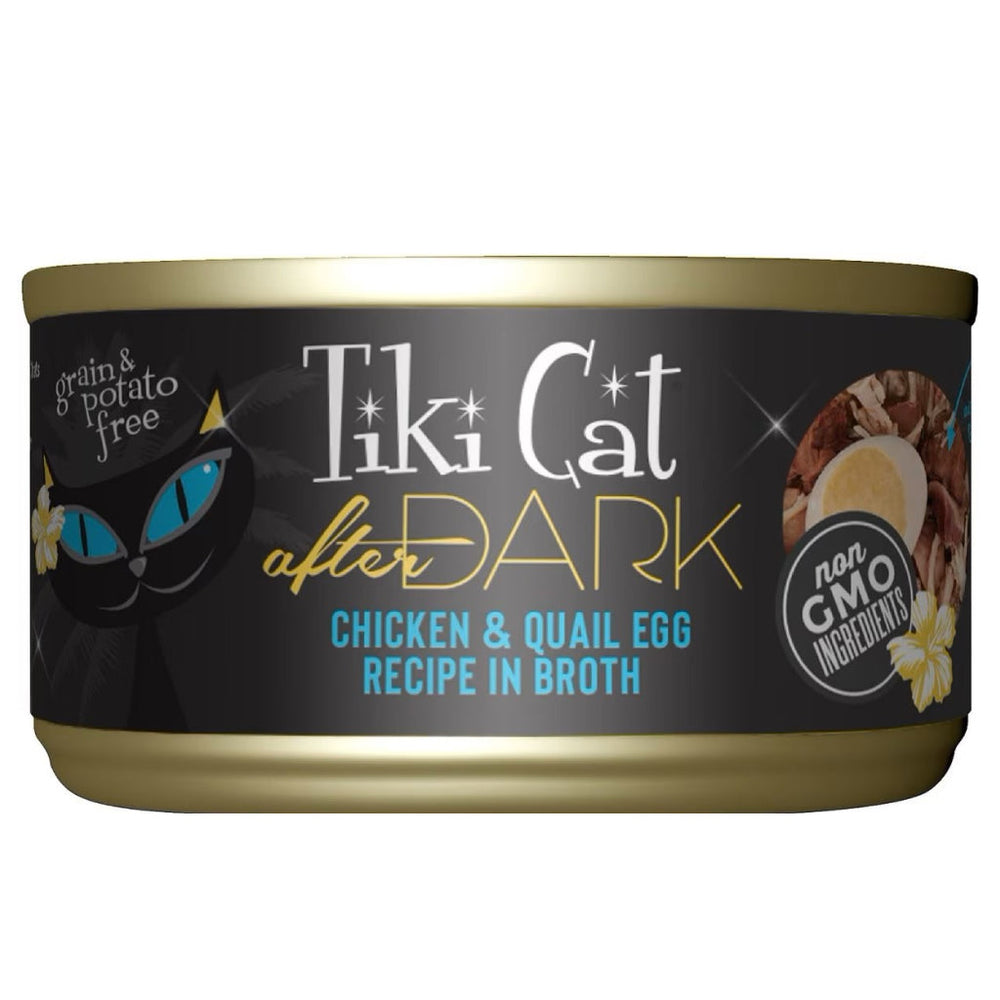 Tiki Cat After Dark Chicken & Quail Egg in Broth Canned Food for Cats