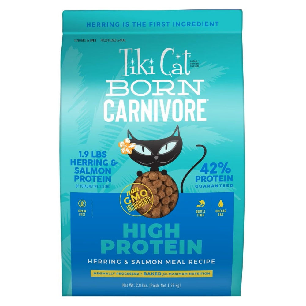 Tiki Cat Born Carnivore High Protein Herring & Salmon Meal Dry Food for Cats