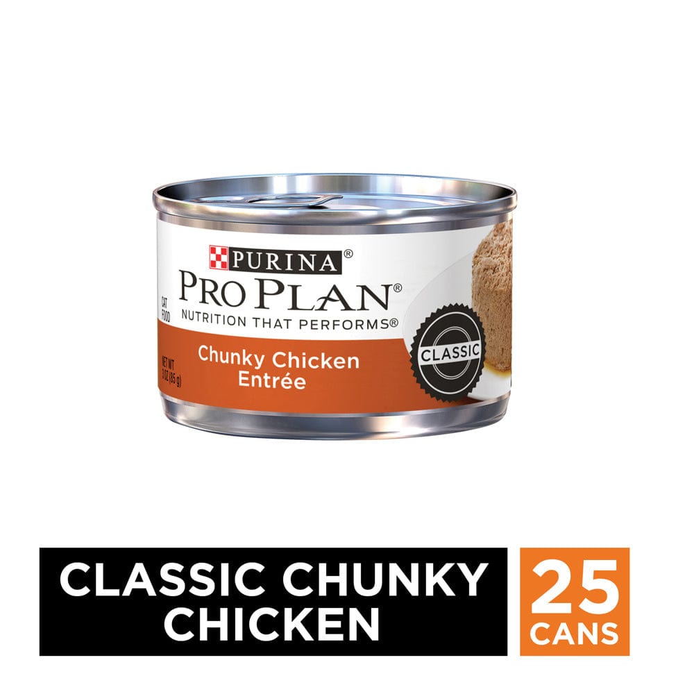 Purina Pro Plan Classic Chicken Chunky Entree Canned Cat Food (3 oz x 24 cans)