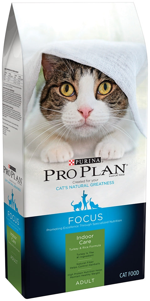 Purina Pro Plan Focus Indoor Care Turkey & Rice Formula Dry Cat Food (16 lb)