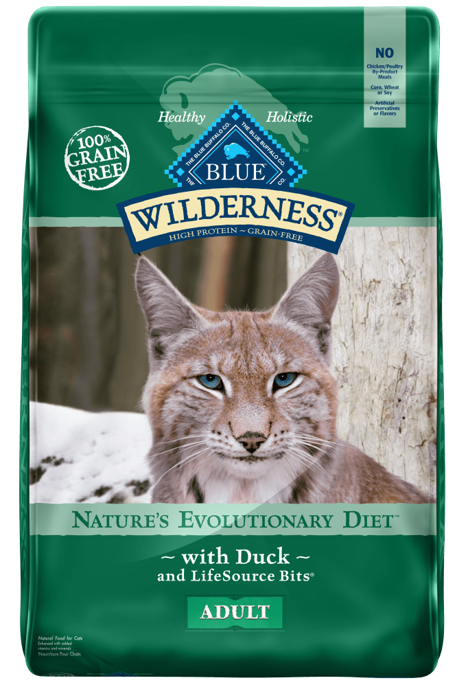 Blue Buffalo Wilderness High-Protein Grain-Free Adult Duck Recipe Dry Cat Food