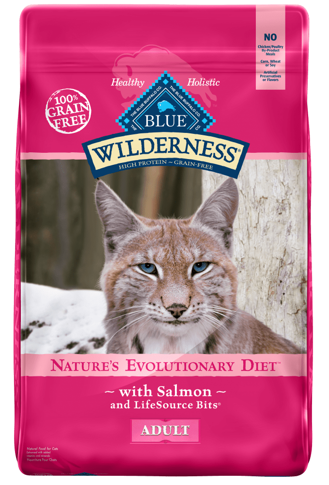 Blue Buffalo Wilderness High-Protein Grain-Free Adult Salmon Recipe Dry Cat Food