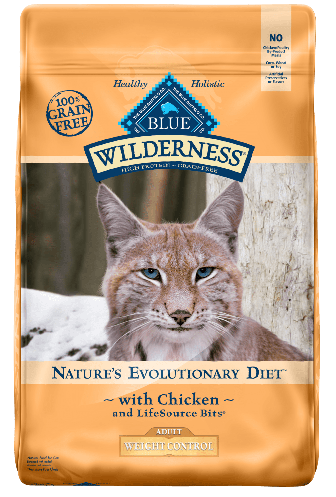 Blue Buffalo Wilderness High-Protein Grain-Free Adult Weight Control Chicken Recipe Dry Cat Food