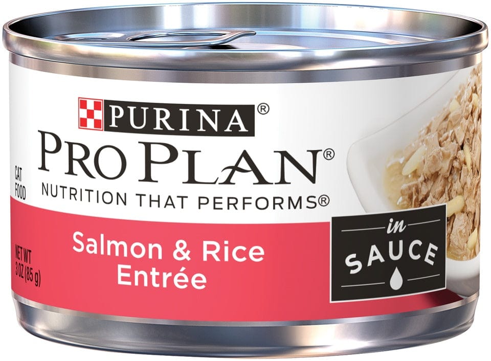 Purina Pro Plan Savor Adult Salmon & Rice in Sauce Entree Canned Cat Food (3 oz x 24 cans)