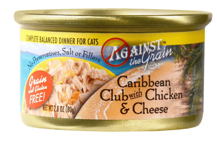 Against the Grain Caribbean Club with Chicken and Cheese Canned Cat Food