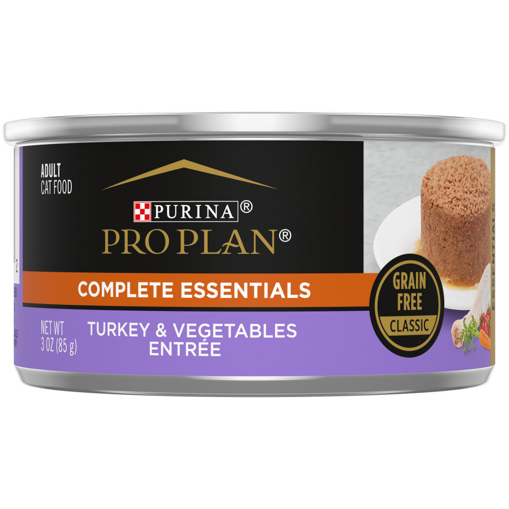 Purina Pro Plan Savor Adult Turkey & Vegetable Entree in Gravy Canned Cat Food (3 oz x 24 cans)