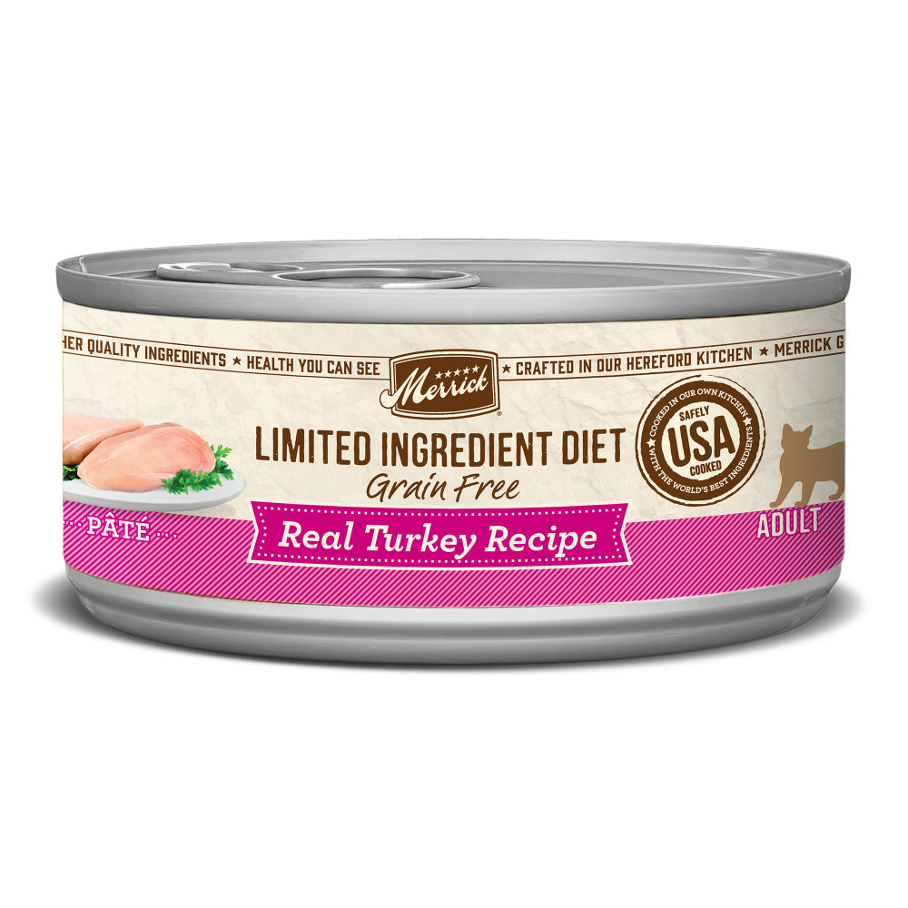 Merrick Limited Ingredient Diet Grain Free Real Turkey Pate Wet Cat Food