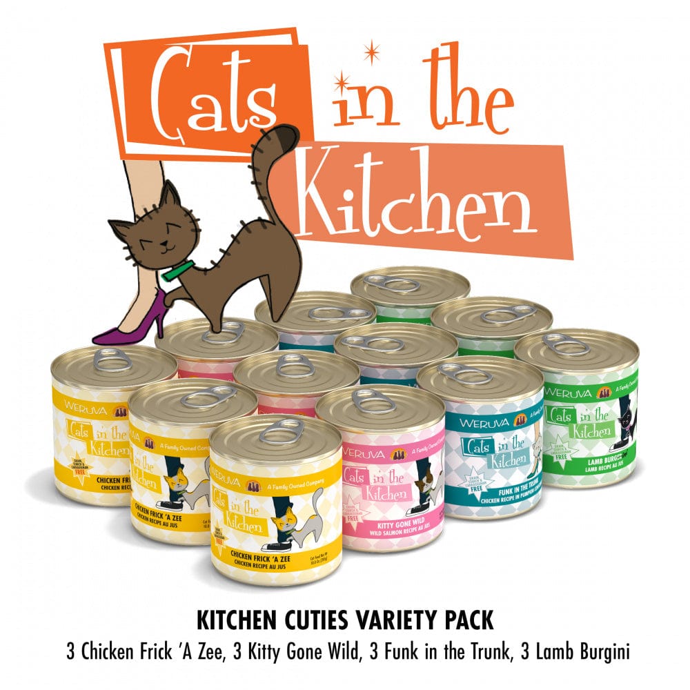 Weruva Cats in the Kitchen Grain Free Kitchen Cuties Variety Pack Canned Cat Food