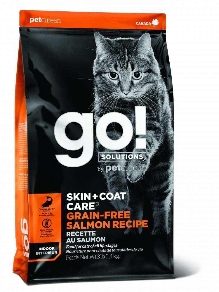 Petcurean GO! Grain Free Skin + Coat Care Salmon Recipe Dry Cat Food