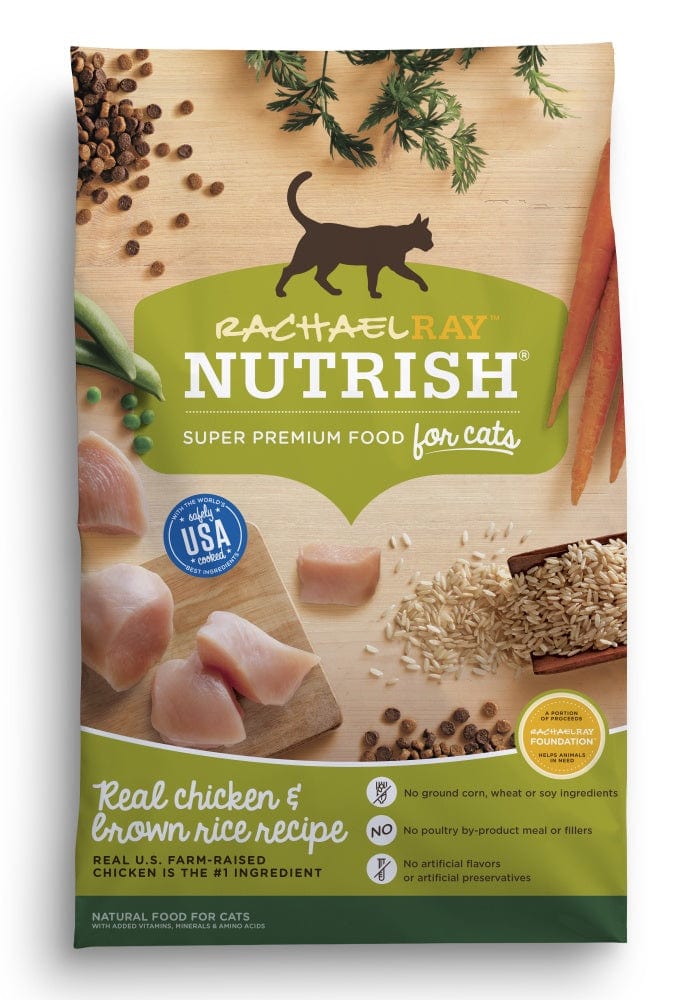 Rachael Ray Nutrish Natural Chicken & Brown Rice Recipe Dry Cat Food (14 lbs)