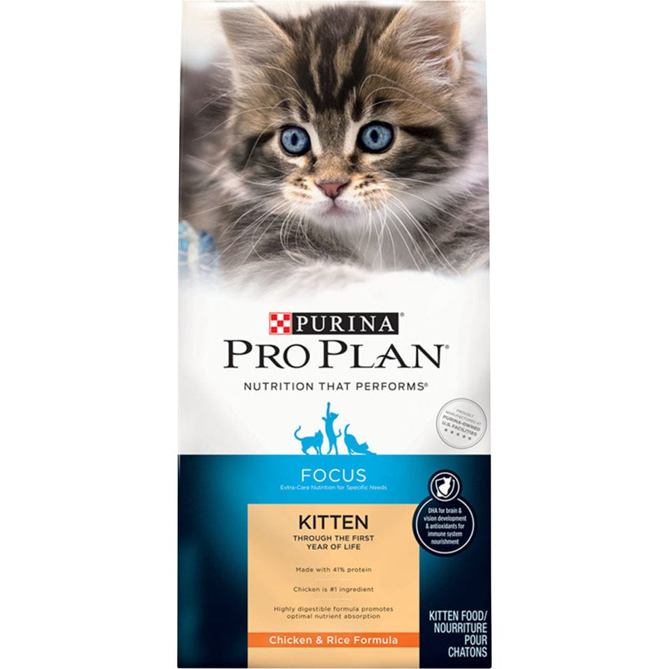 Purina Pro Plan Focus Chicken & Rice Formula Kitten Dry Cat Food (7 lb)