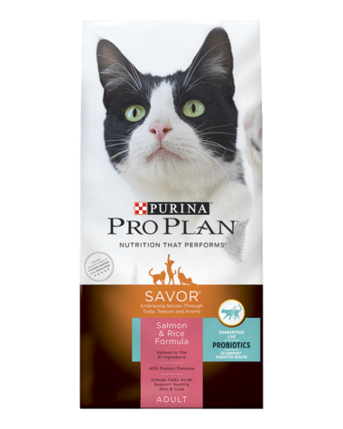 Purina Pro Plan Savor Salmon & Rice Formula Adult Dry Cat Food (7 lb)