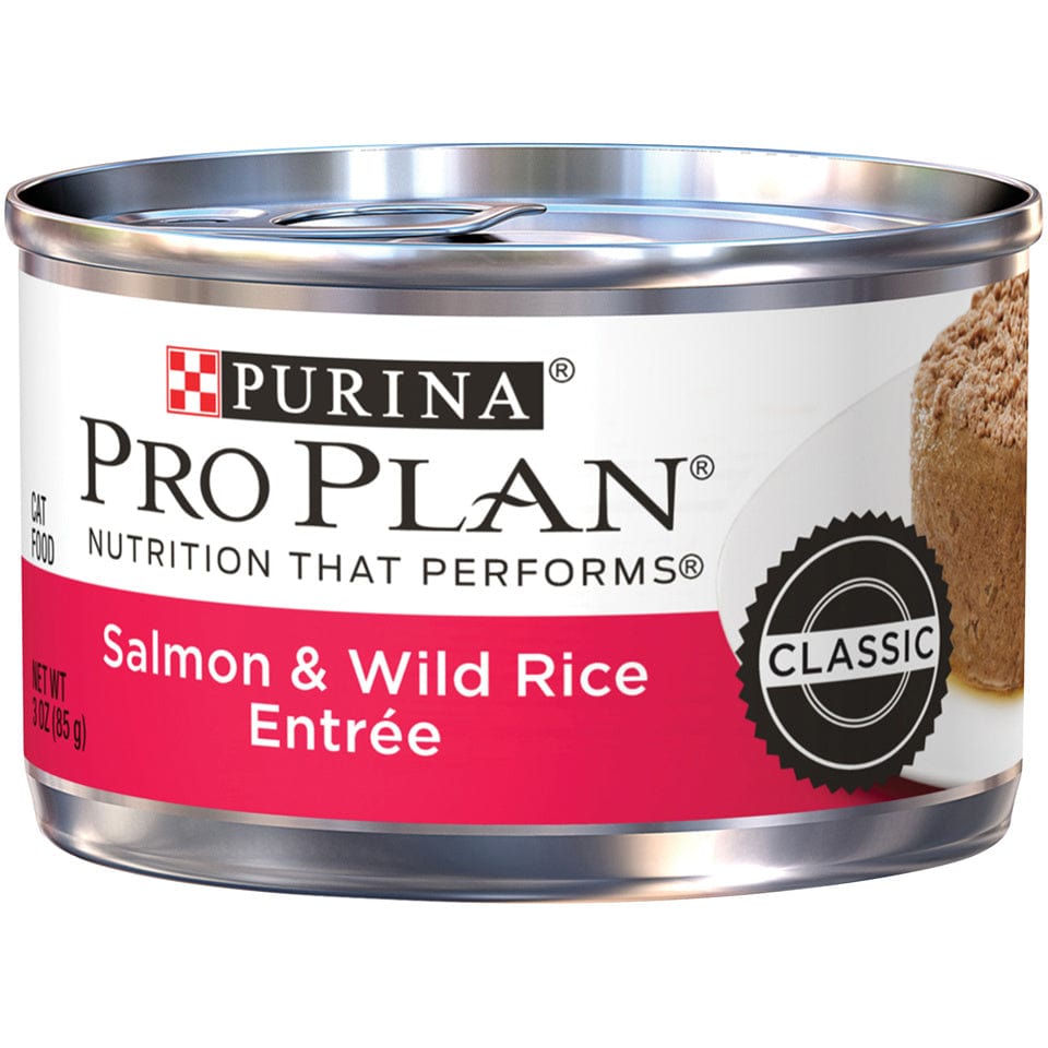 Purina Pro Plan Pate Salmon & Wild Rice Entree Wet Cat Food (3 oz x 24 cans)