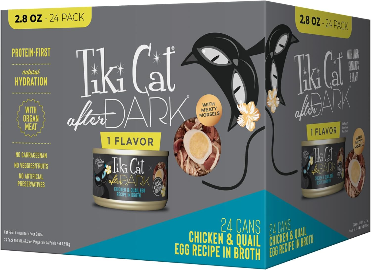 Tiki Cat After Dark Chicken & Quail Egg in Broth Canned Food for Cats