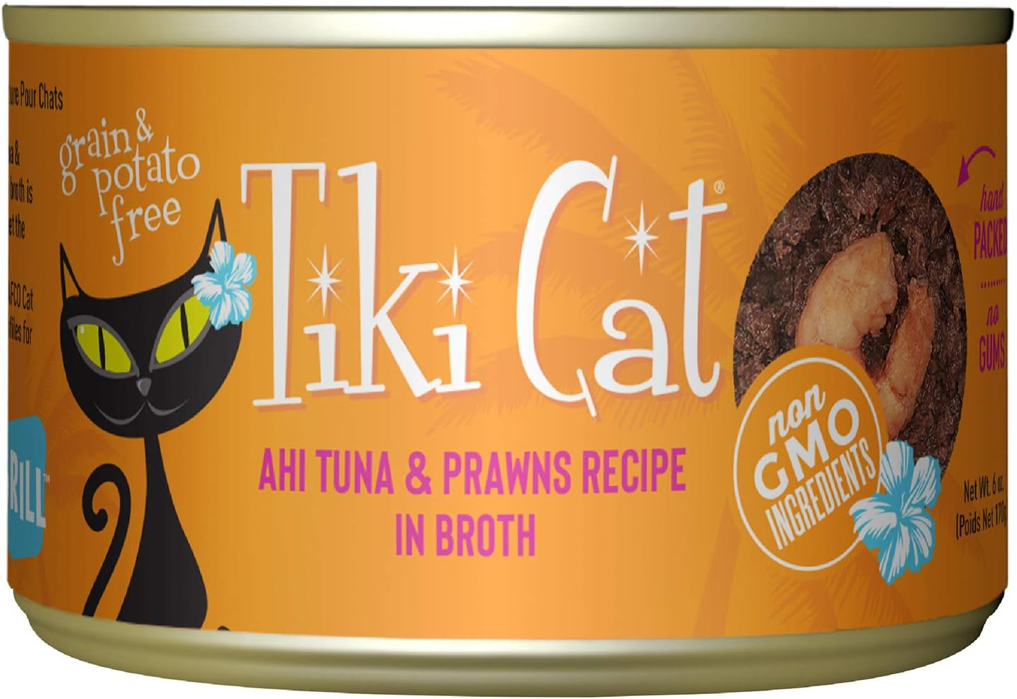 Tiki Cat Grill Ahi Tuna with Prawns in Tuna Consomme Grain-Free Canned Food for Cats