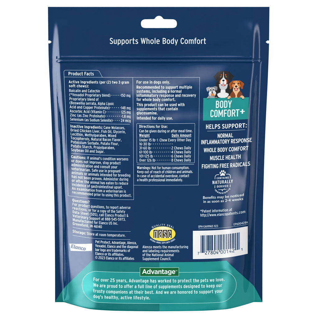 Pet Protect Body Comfort Plus Alenza for Dogs, Chicken Flavor