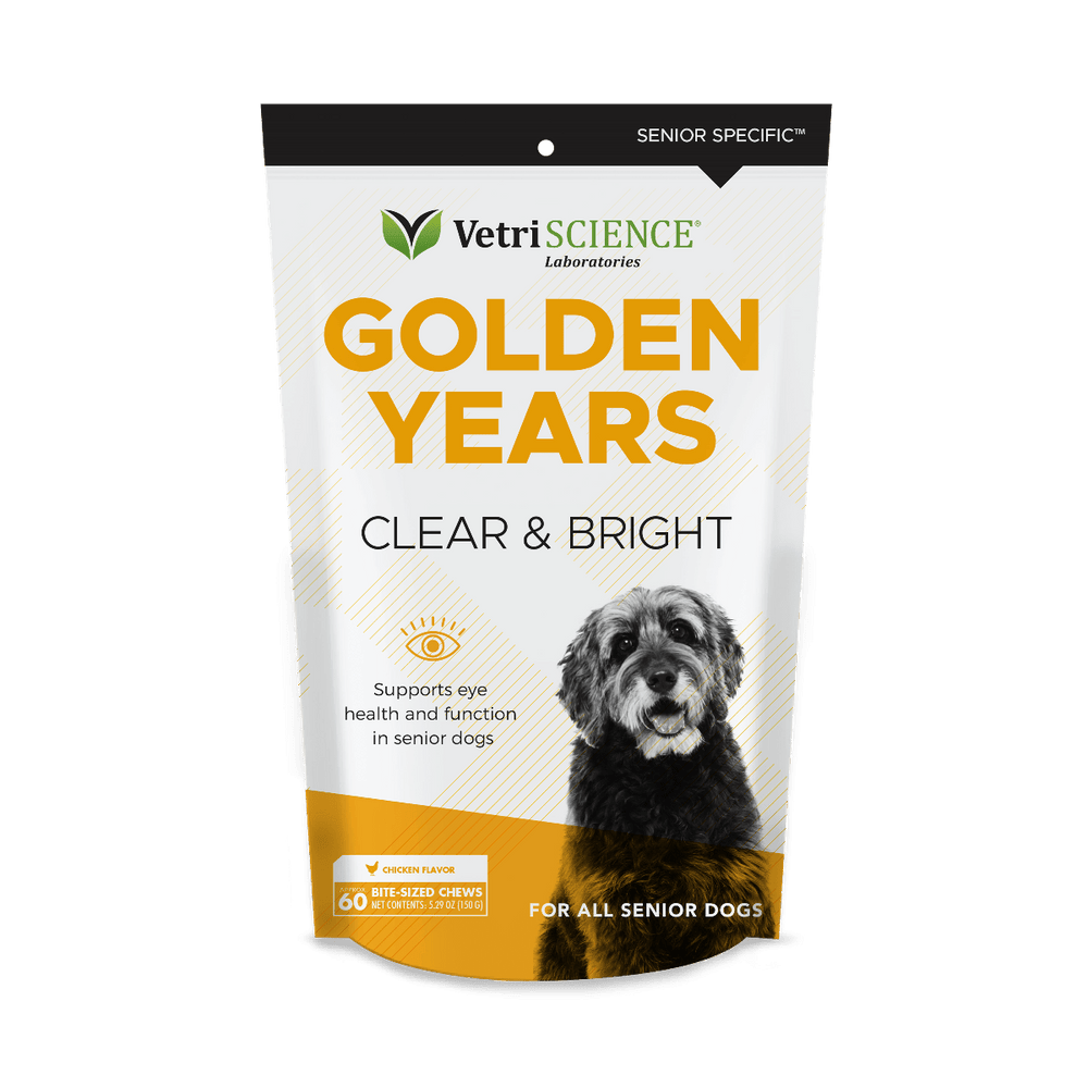 VetriScience Golden Years Clear and Bright Eye Health for Senior Dogs (60 soft chews)