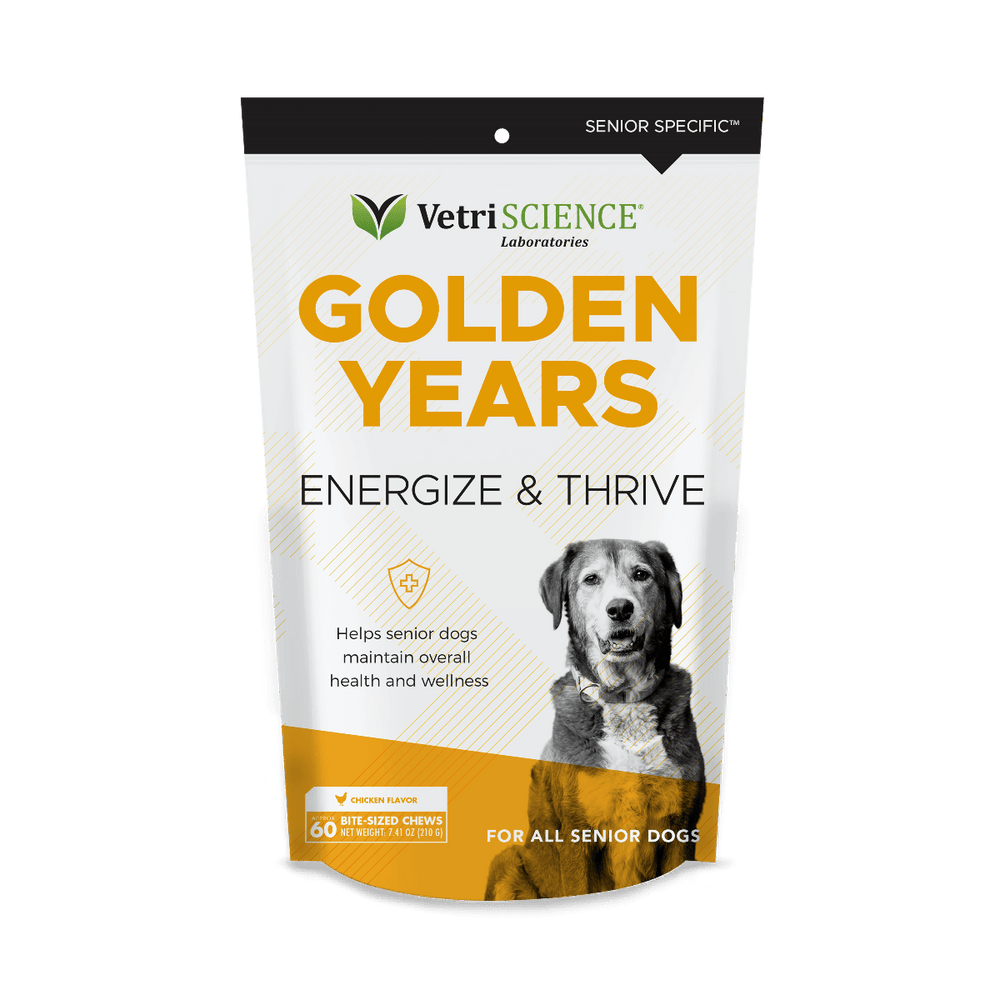 VetriScience Golden Years Energize and Thrive Multivitamin for Senior Dogs (60 soft chews)