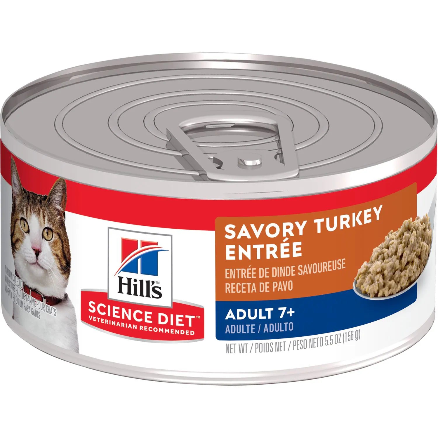 Hill's Science Diet Senior 7+ Canned Cat Food, Savory Turkey Entrée (2.9 oz x 24 cans)