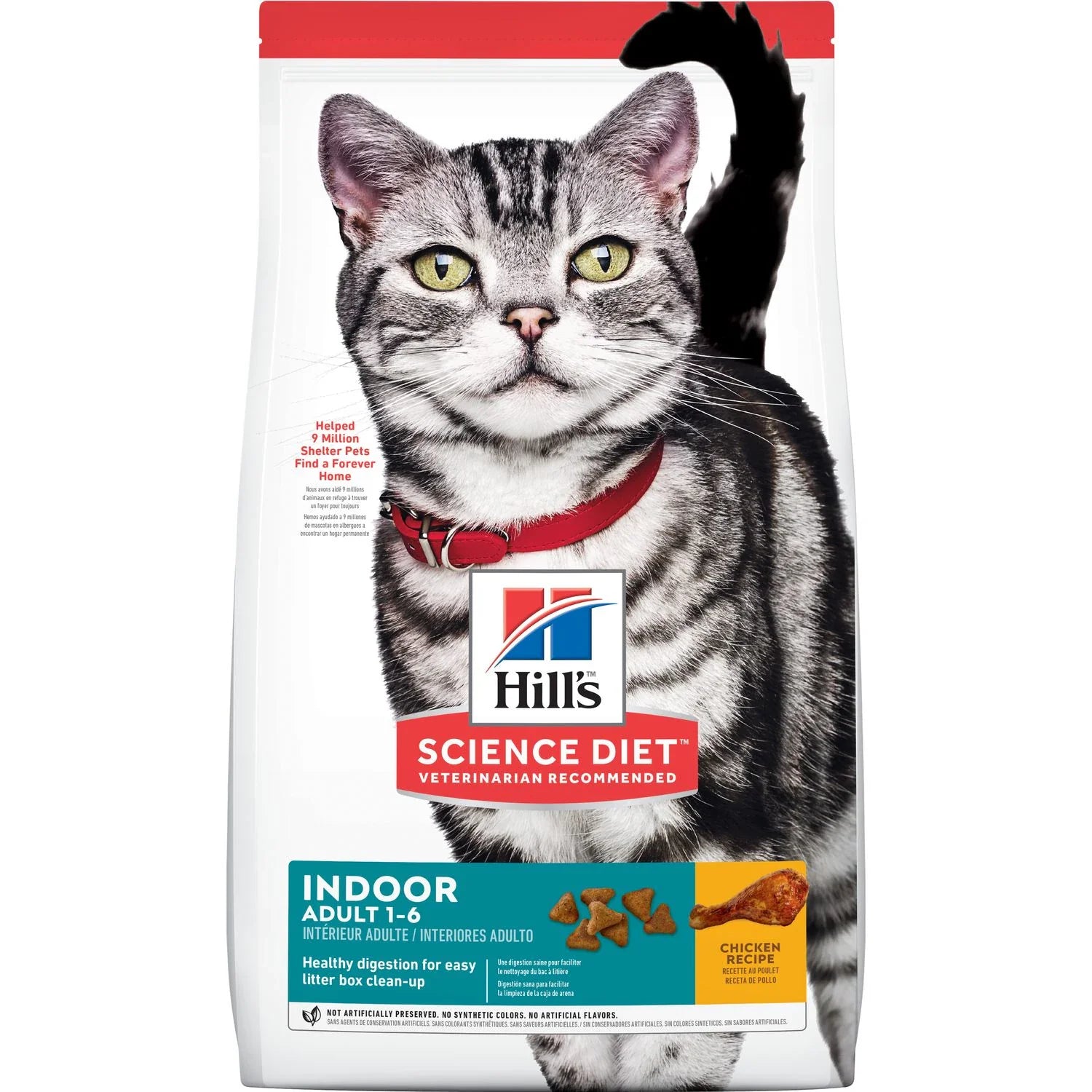 Hill's Science Diet Adult Indoor Dry Cat Food, Chicken Recipe (3.5 lb)