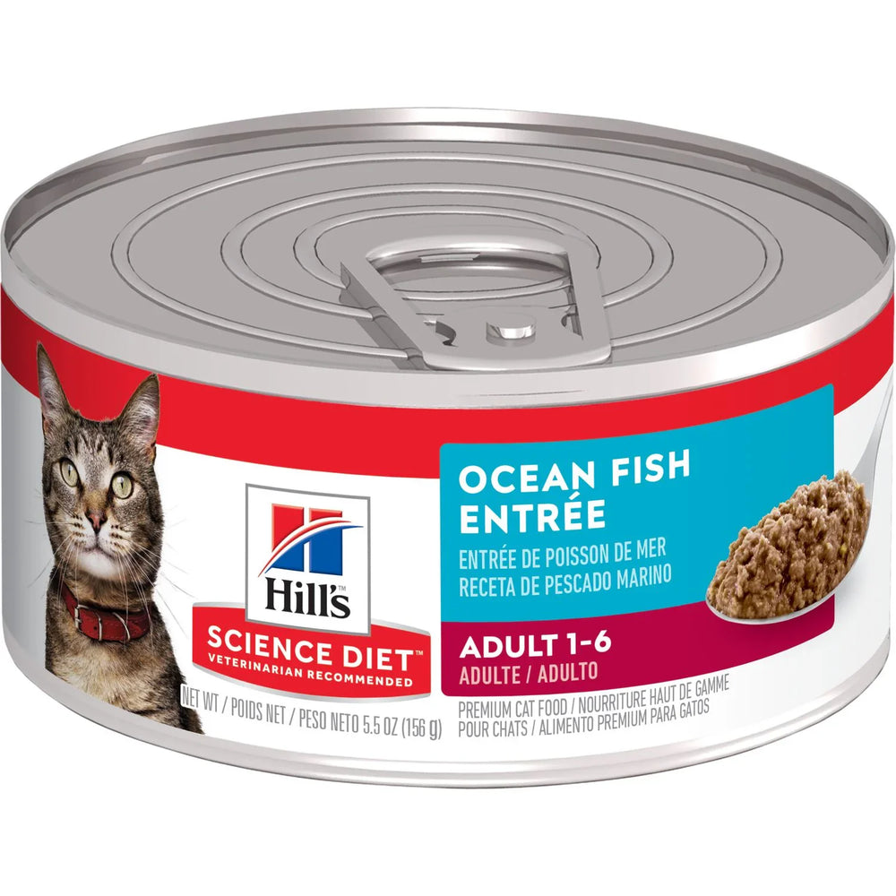 Hill's Science Diet Adult Canned Cat Food, Ocean Fish Entrée (2.9 oz x 24 cans)