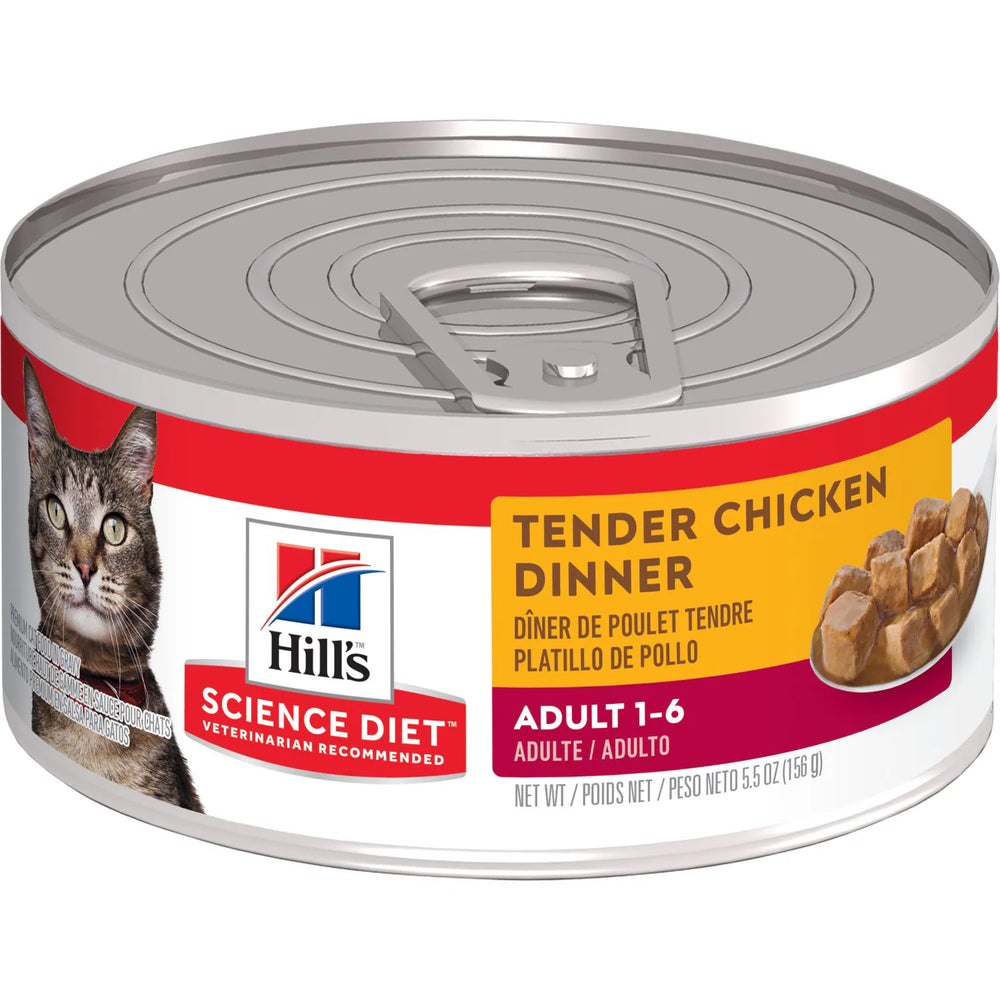 Hill's Science Diet Adult Canned Cat Food, Tender Chicken Dinner (5.5 oz x 24 cans)